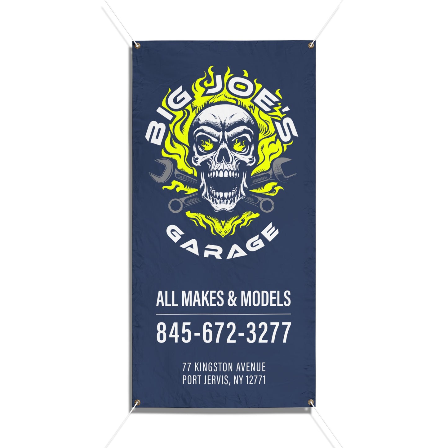 BIG JOE's GARAGE - Vinyl Banner