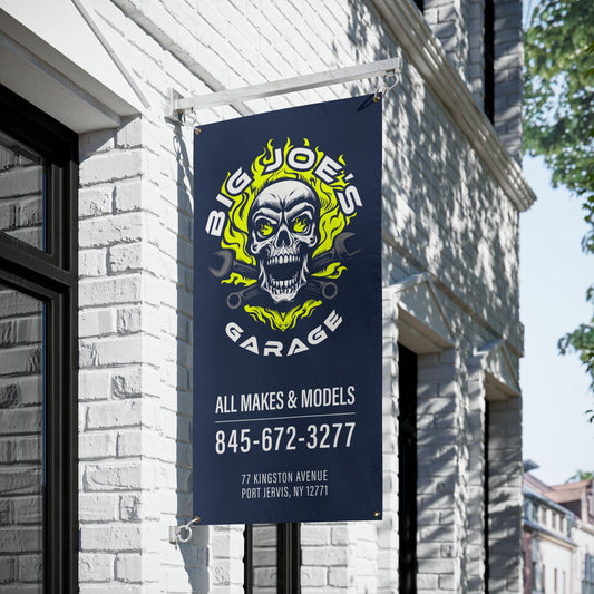 BIG JOE's GARAGE - Vinyl Banner