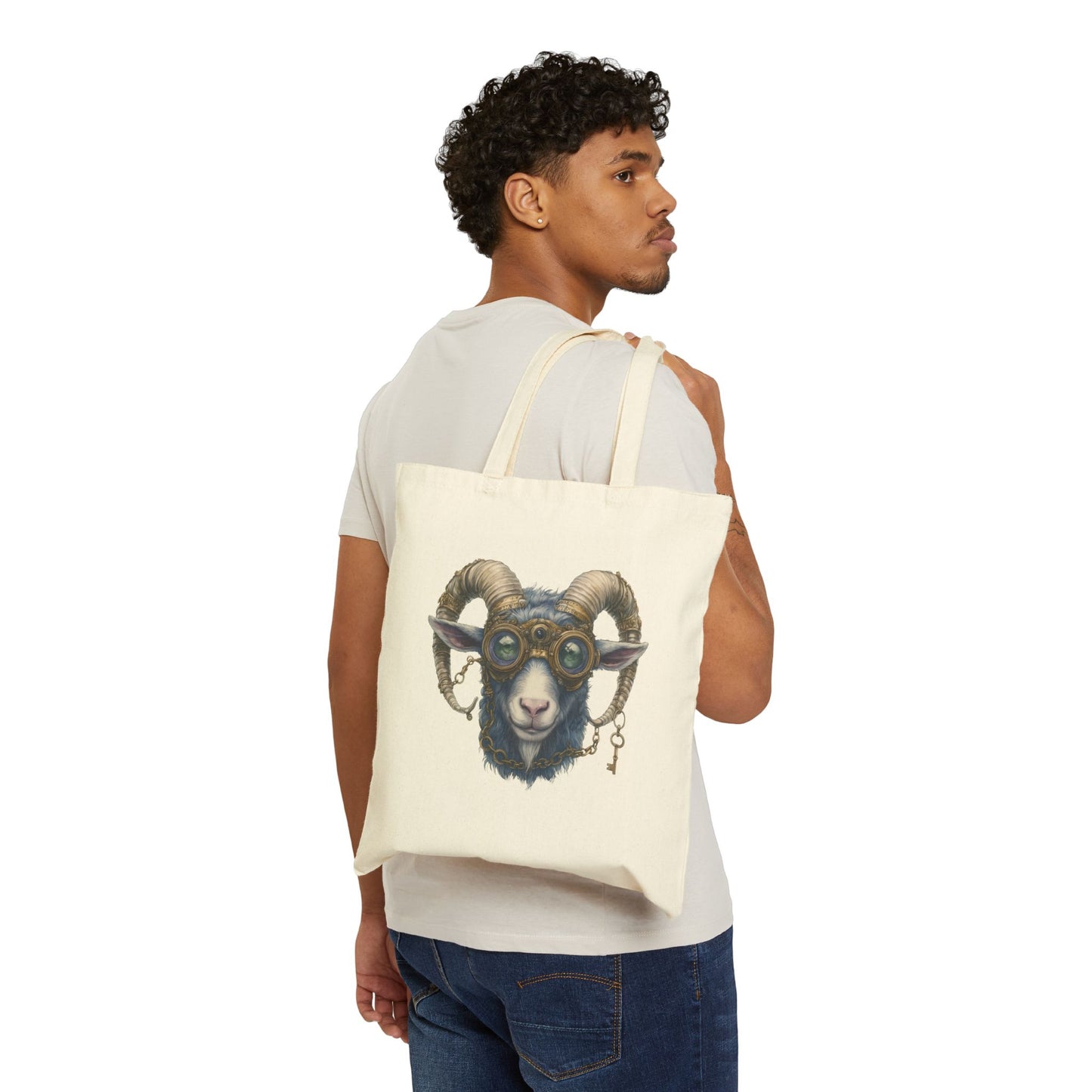 MESA BILLY Cotton Canvas Tote Bag