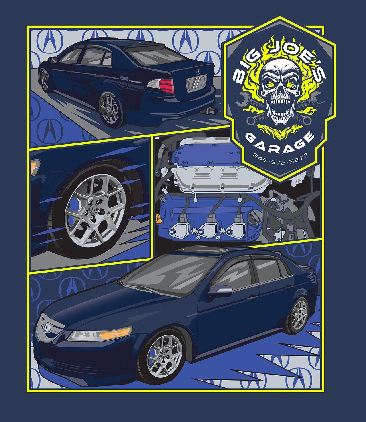 BIG JOE'S GARAGE - Heavy Blend Sweatshirt