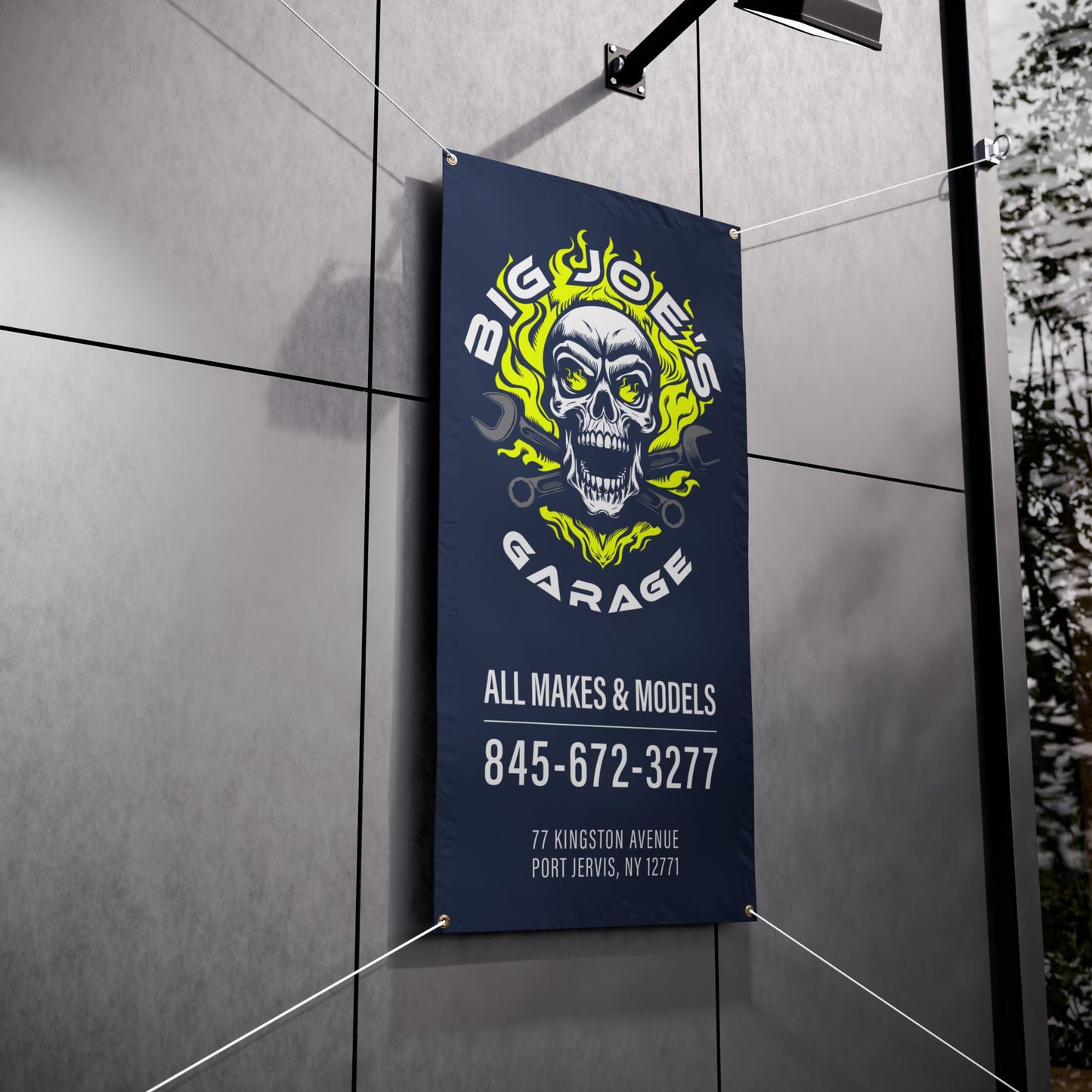 BIG JOE's GARAGE - Vinyl Banner