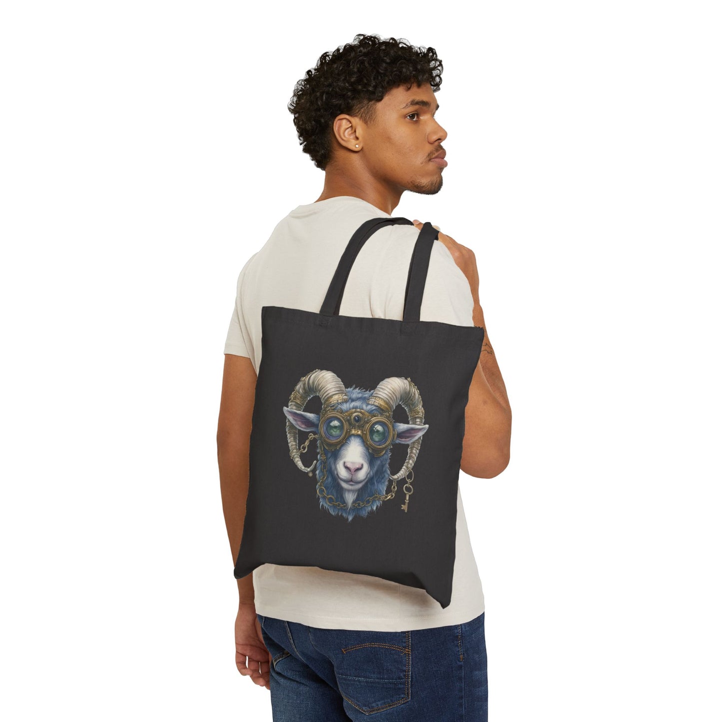 MESA BILLY Cotton Canvas Tote Bag