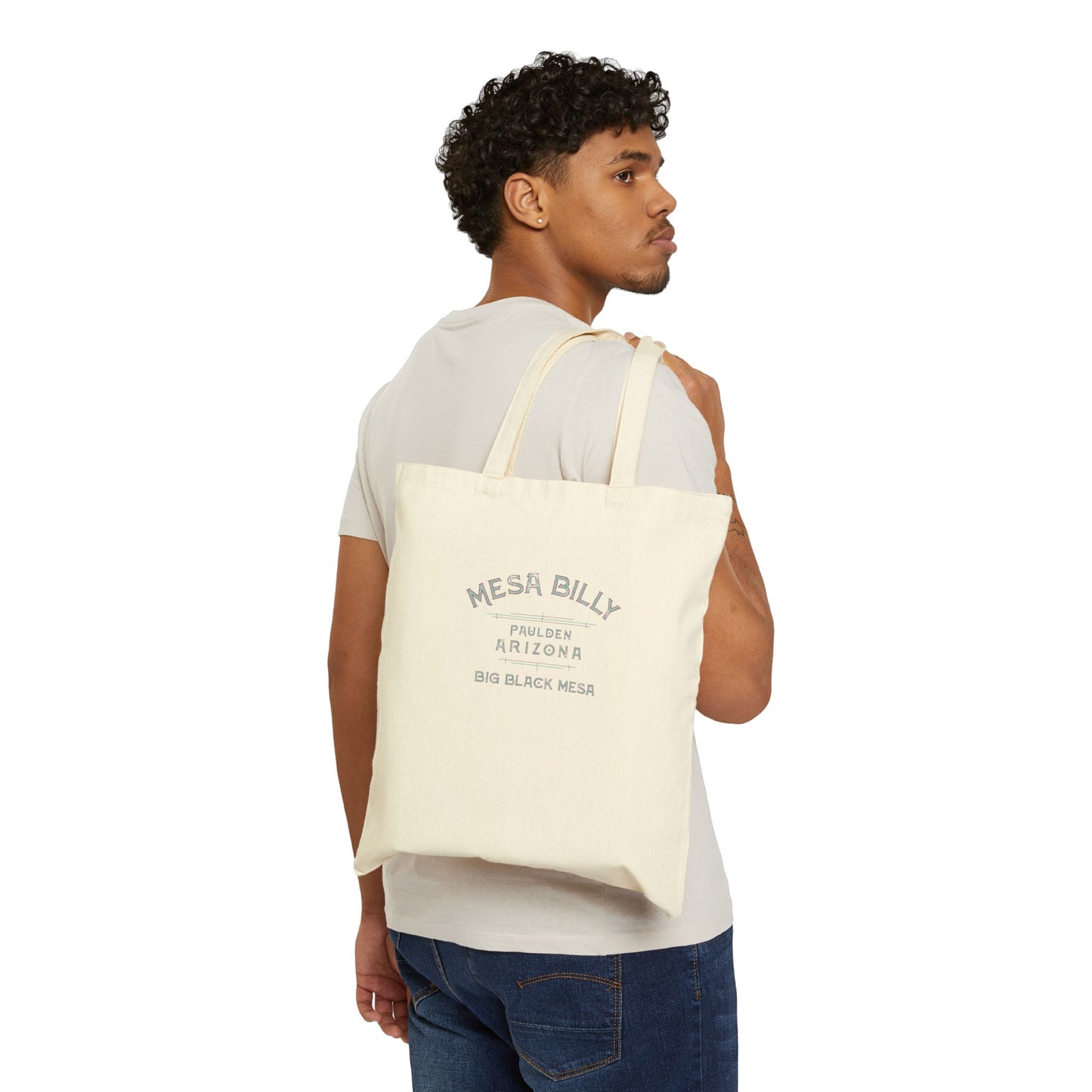 MESA BILLY Cotton Canvas Tote Bag